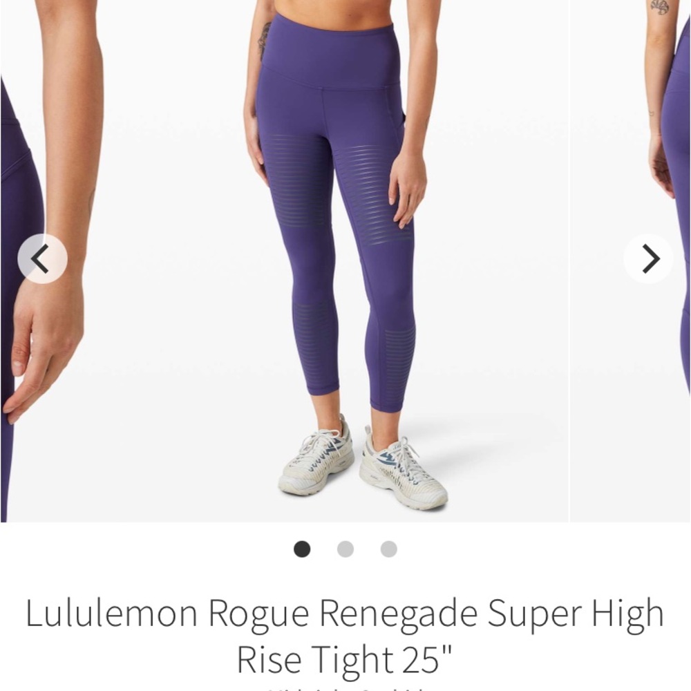 Lululemon rouge renegade purple leggings